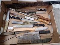 Assorted knives-Case & Yellowstone Park with