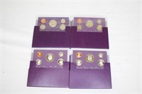 1990, 1991, 1992, & 1993 US Mint Proof Sets