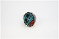 Men's Handmade Turquoise Unmarked Ring