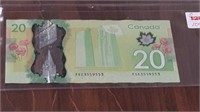 CANADIN 2012 $20.00 RADAR NOTE FSE3559553