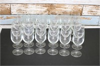 Set of 24 Wine Glasses