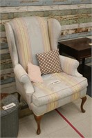Colorful Pastel Wing Back Chair ~ Comfy!