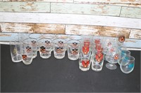 Set of 27 Coat of Arms Drinking Glass Set