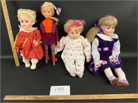 Lot of 4 dolls-see description