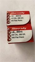 200ct Hornady 348cal 200gr Flat Point Bullets