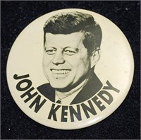 VINTAGE JOHN KENNEDY POLITAL BADGE.