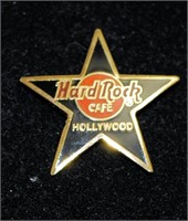 HARD ROCK CAFE, STAR  LAPEL PIN HOLLYWOOD.