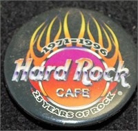 HARD ROCK CAFÉ, PIN, 25YRS ANNIV, 1971-1996.