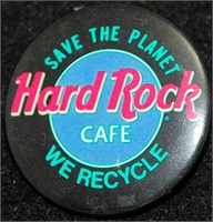 HARD ROCK CAFÉ, PIN, LOVE THE PLANET WE RECYCLE.
