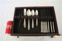 31 National Silver Repousse Pattern Flatware