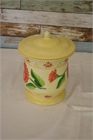 11 1/2" Tall Ceramic Canister w/ Lid