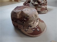 5 Army Hats w/ Flaps, Fleece Lined
