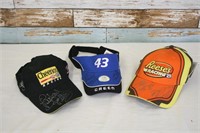 Lot of 3 Autographed Racing Hats