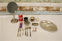 Lot of Miscellaneous Silver Plate Pieces