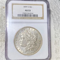1899-S Morgan Silver Dollar NGC - AU53