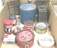 11 Assorted advertising Tins