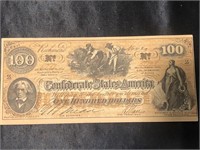 Confederate $100 bill