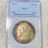 1878 Morgan Silver Dollar NNC - MS64