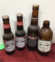4-Budweiser bottles - for display only
