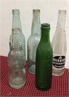 5pc-Malone,Saranac Lake, Keeseville bottle lot