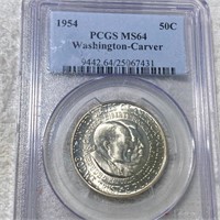 1954 Washington/Carver Half Dollar PCGS - MS64