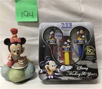 MickeyMouse 80 year PEZdispencers/Minnie b-day pc