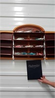 FRANKLIN MINT 1950s CARS WITH 3-SECTION SHELF