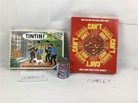 2 jeux d'enquête Tintin! & Can't Stop, Complets