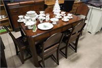 Table 48 x 32 x 30 & 6 chairs 37" high