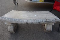 3 pc Cement bench 42wx14dx15h