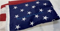 Large sewn  American flag 68” x 120”