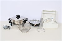 Lustre Graft Electric Skillet & Assorted