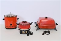 Vintage Crockpot, Skillet, Gourmet Cooker