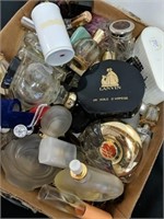 Large group of perfume. Some have perfume, some
