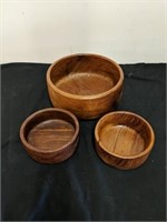 Nice wood bowl set