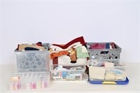 Assorted Fabric & Sewing Supplies