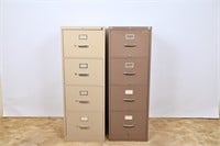 File Cabinets  (Brown One Locked, No Key)