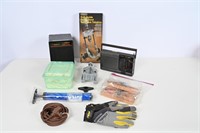 Drill Guide, Rat Traps, Weather Radio, Heater