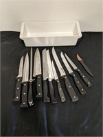 Group of JA Henkel's and chef mate knives