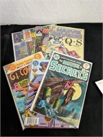Group of comic books. Bagged and boarded