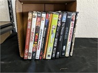 Box of dvds. Some unopened