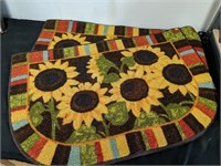 (2) sunflower doormats