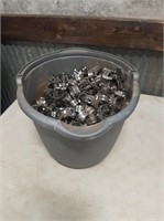 Bucket of Hose Clamps