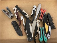 Bottle openers and knives