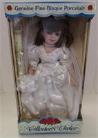 17" Tall Fine Bisque Porcelain Doll