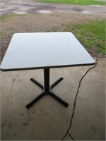 Pedestal table, cast base 1 of 4
