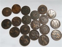 19 NB, PEI, NS, NL pennies 1861 to 1896