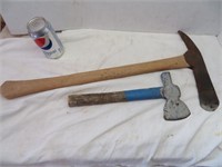 Shingling hatchet and pick axe