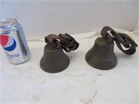 Pair brass bells