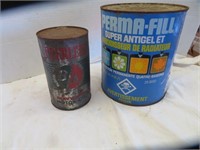 Gallon anti freeze and B/A oil can